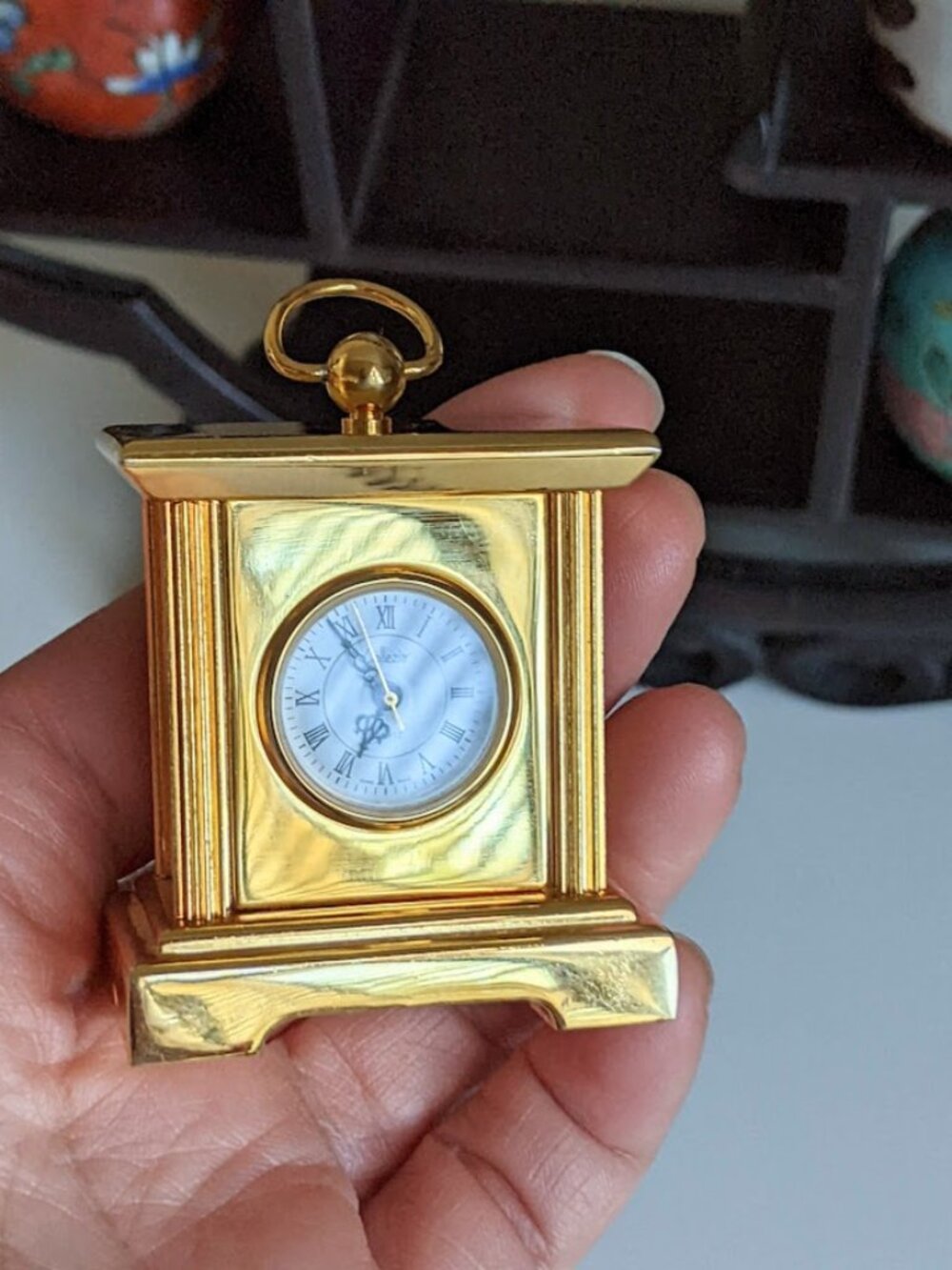Collezio 2” Miniature Brass Carriage Clock Working
